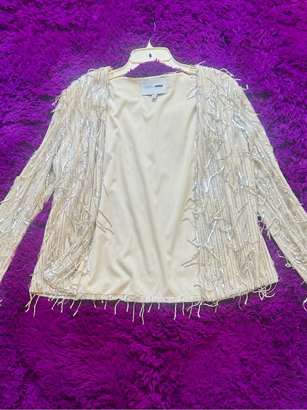 Fashion Nova Beige-Cream Lightweight Top

**perfect for New Years Eve